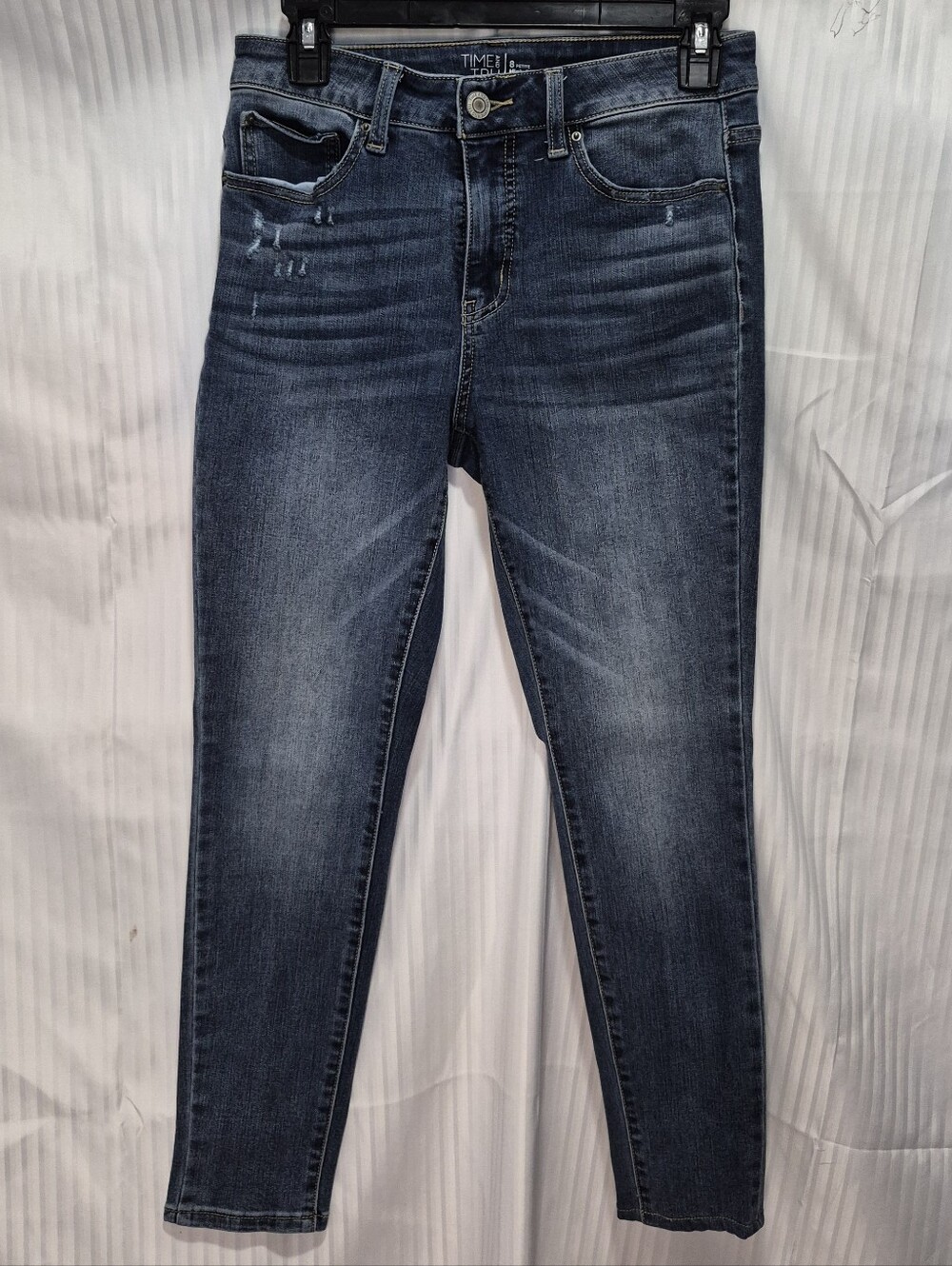 Time and Tru Medium-Dark Blue Skinny Jeans Size 8